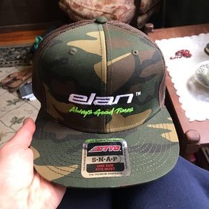 Elan Skis Camo Flatbrim SnapBack